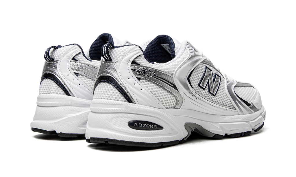 New Balance 530 White Silver Navy