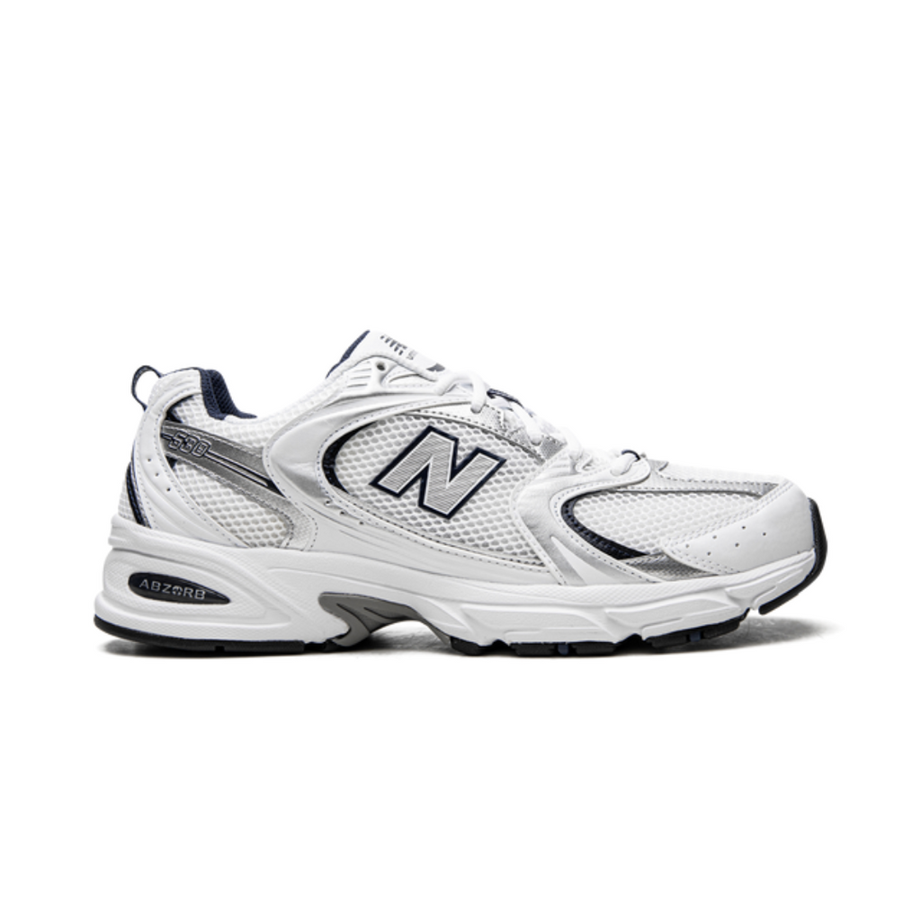 New Balance 530 White Silver Navy